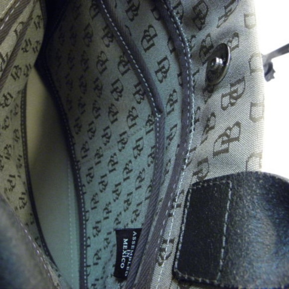 Dooney & Bourke Beige Canvas Leather Satchel - Picture 8 of 8